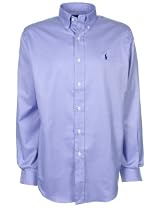 Ralph Lauren Mens Shirt Fine Plaid Blue