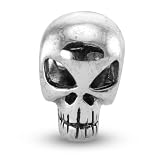 CleverEves Sterling Silver Skull Charm
