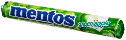 Mentos Green Apple Candy, 1.32-Ounce Rolls (Pack of 40) by Mentos