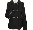 Junior's Hydraulic Double Breast Wool Blend Coat