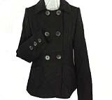 Junior's Hydraulic Double Breast Wool Blend Coat