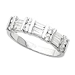 14K White Gold Diamond Anniversary Band - 0.56 Ct.