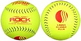 Trump&reg; X-ROCK-CP-Y The Rock&reg; Series 12 Inch USSSA Classic Plus Softball - Yellow Pearl Hyde Composite Leather Cover - USSSA Approved (Sold in Dozens)