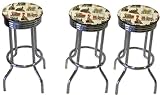 Review The Furniture Cove  / 3 Tan Train Specialty Barstools Set