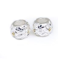 TheIKA 2pc 925 Sterling Silver Charm Beads PB-12144