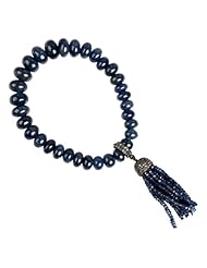 18kt Gold 0.86cts Diamond Pave Beaded Bracelets 159.2cts Gemstone Silver Fashion Jewelry