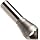 Magafor 411 Series Cobalt Steel Single-End Countersink, Uncoated (Bright) Finish, Zero Flute, 90 Degrees, Round Shank, 0.5" Shank Diameter, 0.812" Body Diameter