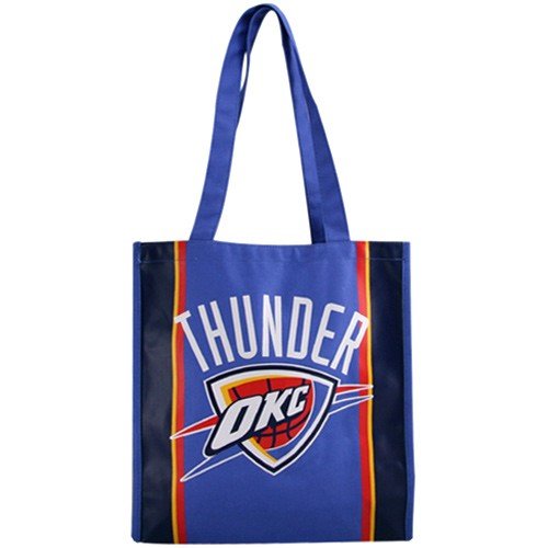 Oklahoma City Thunder Royal Blue Team Stripe Canvas Tote