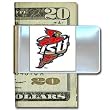 Iowa State University Pewter Money Clip NCAA
