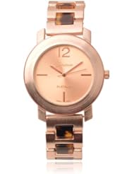 Brinley Co. Womens Stainless Steel Link Watch