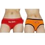 2 Pack: Womens comfort fit cotton brief panties. Very comfortable yet sexy underwear with lined crotch and elastic waistband. (Size: S)