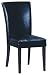 Homelegance Faux Leather Parson Chair, Black, Set of 2