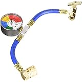 FJC 6036 R134a U-Charge Hose with Gauge