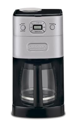 Cuisinart DGB-625BC Grind-and-Brew 12-Cup Automatic Coffeemaker, Brushed Metal