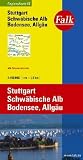 Falk Regionalkarte Stuttgart - Schw&auml;bische Alb - Bodensee - Allg&auml;u 1:150 000 - Falk Verlag