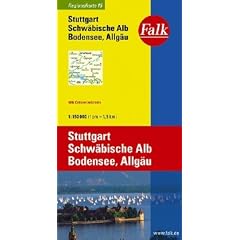 Falk Regionalkarte Stuttgart - Schw�bische Alb - Bodensee - Allg�u 1:150 000
