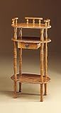 Review -999  / Traditional Oak Finish Wood Phone Stand/Side Table Furniture