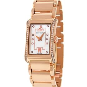 Click here to buy Bertolucci Solid 18K Rose Gold Ladies Diamond Watch 18K Rose Bracelet 913.55.67.A.671 by Bertolucci.