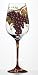 2 Assorted: Wine Collage 12oz Hand Painted Stemware Glasses