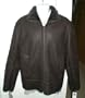 Marc New York Spanish Lamb Shearling Mens Jacket Coat, Dark Brown, S