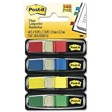 3M Post-it(R) Smaller-Size Flags, Standard Colors, Pack Of 4 Colors