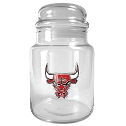 Chicago Bulls NBA 31oz Glass Candy Jar - Primary Logo by Great American Products