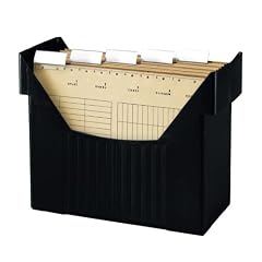 Herlitz 1611391 H�ngeregistraturbox H�ngebox A4 schwarz Big Boy mit 5 H�ngemappen natron
