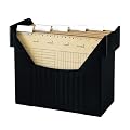 Herlitz 1611391 H�ngeregistraturbox H�ngebox A4 schwarz Big Boy mit 5 H�ngemappen natron