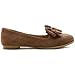 Ollio Women's Ballet shoe Faux Suede Ribbon Multi Color Flat