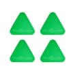 4 Green Triangle Air Hockey Pucks