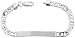Sterling Silver Mariner Link ID Bracelet, slightly under 1/4 (6.0mm) wide, NICKEL FREE