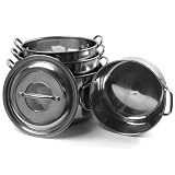 8 Piece Heavy Duty Stainless Steel Stock Pot Set by Trademark Global