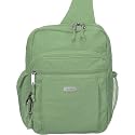 baggallini Crinkle Messenger Sling Bag: Meadow Green Sling Bag
