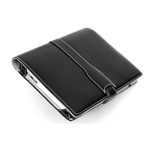 M-edge Genuine Leather Executive Jacket for Amazon Kindle First Generation (Pebbled Black)