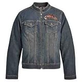 Harley-Davidson� Ladies Denim Jacket with Mandarin Collar-LIMITED EDITION. Embroidery.... by Harley-Davidson