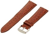 Hadley-Roma Men's MS2010RB-220 22-mm Tan Genuine Alligator Leather WatchStrap