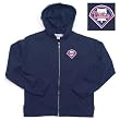 Philadelphia Phillies MLB Girls "Lucky" Full Zip Hooded Jacket (Navy)