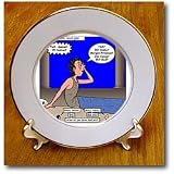 1st Samuel 3 1 20 Knock Knock Whos There Bible Gods Call knock knock joke Adam Eve temple - 8 Inch Porcelain Plate