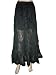 New Indian Designer Womens Skirts Black 5 Tiered Cotton Long Skirt 39 inch
