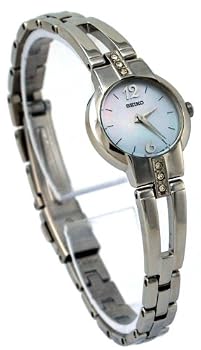 Seiko #SUJG45 Women's Stainless Steel Swarovski Accented Casual Dress Watch