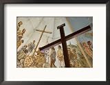 Magellan's Cross, Housed in Stone Rotunda Built in 1841, Cebu City, Cebu, Philippines Collections Framed Photographic Poster Print by Bill Wassman, 21x17