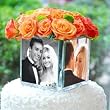 Cathy's Concepts Square Glass Photo Vase