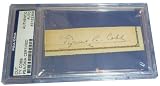 Ty Cobb Signed Auto'd Cut Check HOF Tigers PSA/DNA Slab
