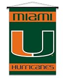 NCAA Miami Hurricanes Indoor Banner Scroll