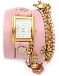 La Mer Collection Womens Ballerina Wrap Watch in Pink