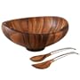 Nambe Butterfly Salad Bowl with Servers