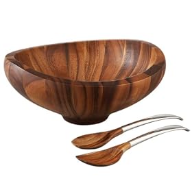Nambe Butterfly Salad Bowl with Servers by Namb�