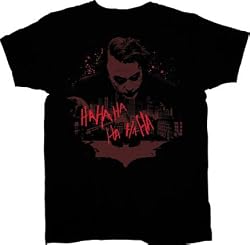 Batman People Will Die Joker Ha Ha Ha Black Tee T-Shirt