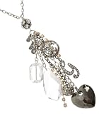 G by GUESS Gemstone, Heart and G Cluster Necklace, GOLD