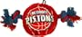 NBA Plush Basketball Pet Toy, Detroit Pistons
